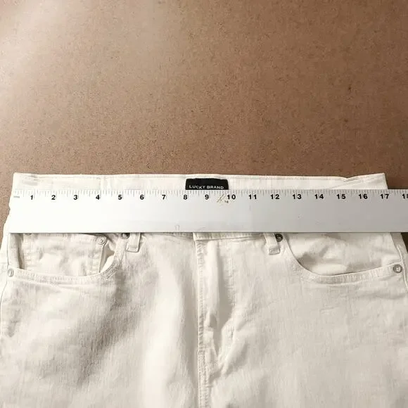 Lucky Brand 412 Authentic Slim Jeans Straight Leg Stretch Men 32x32 Beige Preppy - Picture 6 of 13